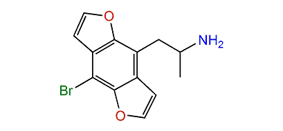 1-(8-Bromobenzo[1,2-b,4,5-b']difuran-4-yl)-2-aminopropane
